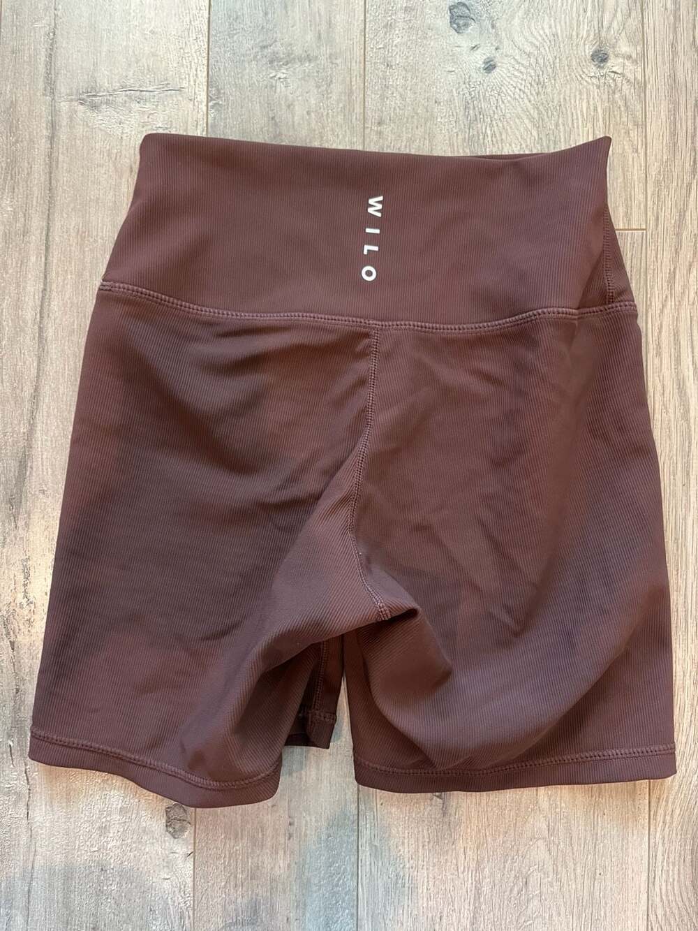 Wilo The Label Ribbed High-Waisted Biker Shorts